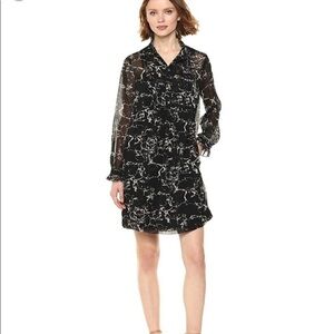 Lucky Brand Marble Print Sheer Dress Size Small